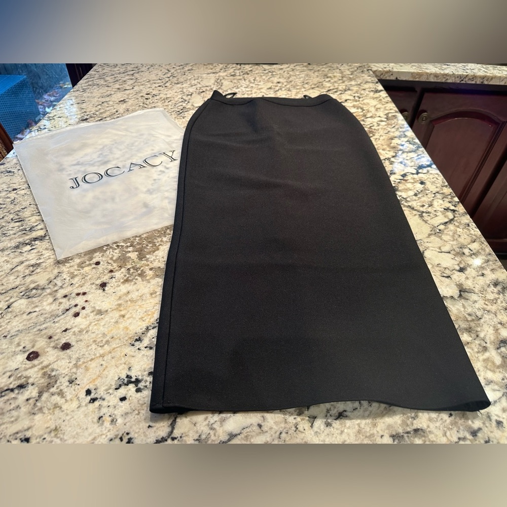 Jocacy Womens Black Maxi Skirt